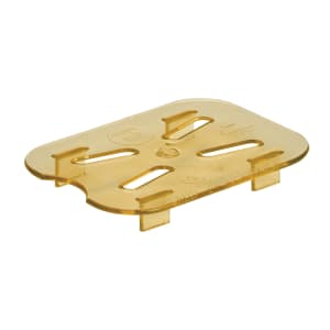 144-80HPD150 H-Pan™ Food Pan Drain Shelf - 1/8 Size, Amber