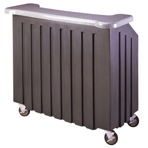 144-BAR540DS671 54" Cambar® Portable Bar - 100 lb Ice Sink, Speed Rail, Granite Gray/Slate Gray