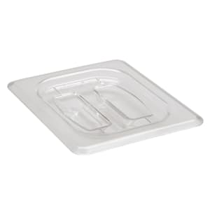 144-80CWCH135 Camwear® 1/8 Size Food Pan Cover w/ Handle - Polycarbonate, Clear