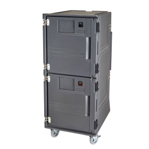 144-PCUHHSP615 Pro Cart Ultra™ Hot Insulated Food Carrier w/ (16) Pan Capacity, Charcoal Gray, 110v