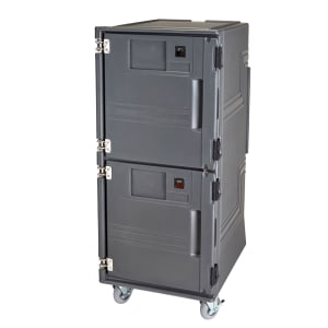 144-PCUPPSP615 Pro Cart Ultra™ Ambient Insulated Food Carrier w/ (16) Pan Capacity, Charcoal Gray