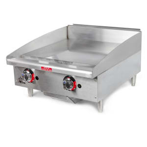062-624TF 24" Gas Griddle w/ Thermostatic Controls - 1" Steel Plate, Convertible