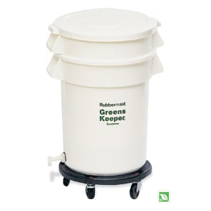 007-2636 32 gal ProSave BRUTE Container with Dolly - White
