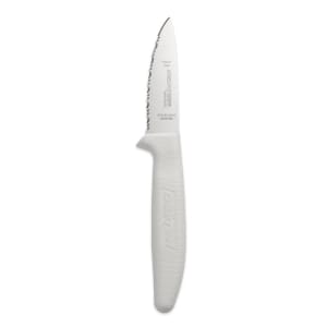 135-15343 SANI-SAFE® 3 1/2" Utility Knife w/ Polypropylene White Handle, Carbon Steel