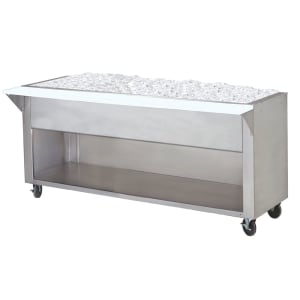 161-CPU3BS 47 1/8" Cold Food Bar - (3) Pan Capacity, Floor Model, Stainless Steel