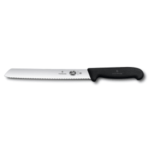 037-47549 Wavy Bread Knife w/ 8" Blade, Black Fibrox® Nylon Handle