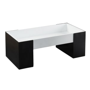 151-22118713 Countertop Merchandiser - 20 1/4"W x 10 1/4"D x 7 1/2"H, White Bin w/ Black Metal Frame