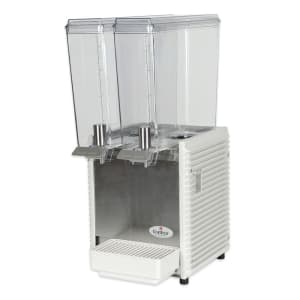 131-E294120 11 1/4" MiniTwin PreMix Cold Beverage Dispenser w/ (2) 2 2/5 gal Bowls, 115v