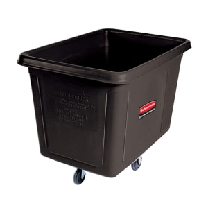 007-FG461900BLA Trash Cart w/ 600 lb Capacity, Black