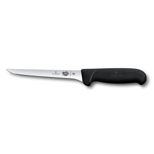 037-47511 Stiff Boning Knife w/ 6" Blade, Black Fibrox® Nylon Handle