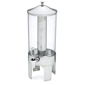 175-46285 2 gal Beverage Dispenser w/ Ice Tube - Plastic Container, Stainless Base