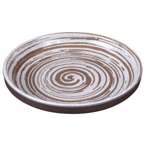701-B398071SDW 7" Round Plastic Dinner Plate, Stardust White
