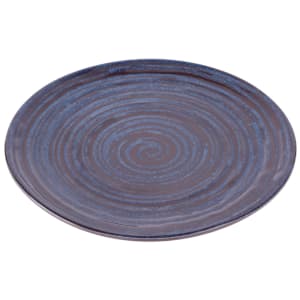 701-B399088SDB 8 3/4" Round Plastic Dinner Plate, Stardust Blue