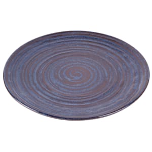 701-B399106SDB 10 1/2" Round Plastic Dinner Plate, Stardust Blue