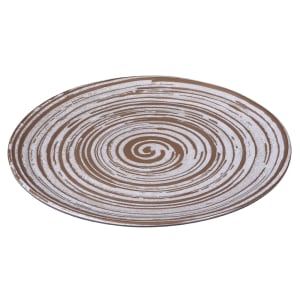 701-B399106SDW 10 1/2" Round Plastic Dinner Plate, Stardust White