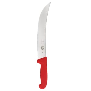 037-40425 Curved Cimeter Knife w/ 10" Blade, Red Fibrox® Pro Handle