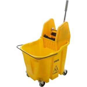 028-4690404 Mop Bucket Combo - Down Press Wringer, Yellow