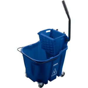 028-8690414 35 qt Mop Bucket Combo - Side Press Wringer, Blue