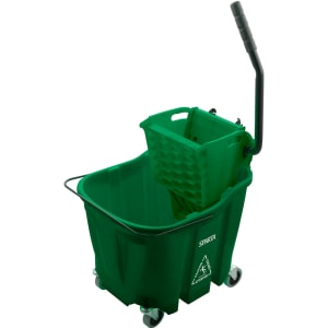 028-8690409 35 qt Mop Bucket Combo - Side Press Wringer, Green