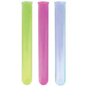 214-CR1620AC 6" Shooter Tubes - Plastic, Assorted Neon Colors