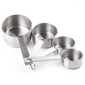 229-725 4 Piece Measuring Cup Set, Stainless Steel