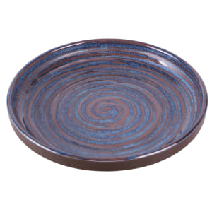 701-B395099SDB 9" Round Plastic Dinner Plate, Stardust Blue