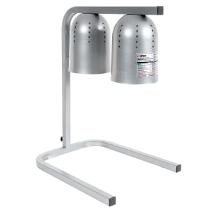 080-EHL2C 2 Bulb Heat Lamp w/ Adjustable Arm - Stainless Steel, 120v