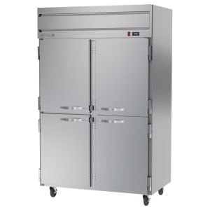 118-HF2HC1HS 52" Horizon Series Two Section Reach In Freezer, (4) Left/Right Hinge Solid Doors, 115v