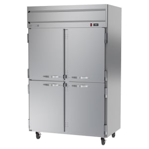 118-HR2HC1HS 52" Two Section Reach In Refrigerator, (4) Left/Right Hinge Solid Doors, 115v