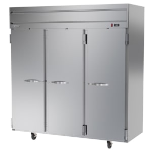 118-HR3HC1S 78" Three Section Reach In Refrigerator, (3) Left/Right Hinge Solid Doors, 115v