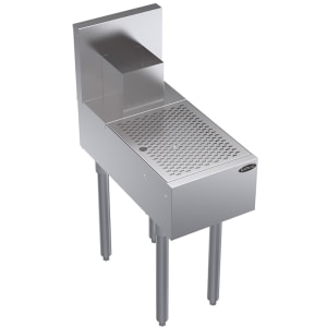 381-KR18BD12 Under Bar Beer Drainer - Lift-Out Perforated Top, 12" x 24"