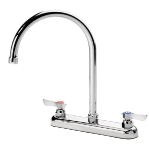 381-13802L Deck Mount Faucet - 8 1/2" Gooseneck Spout, 8" Centers