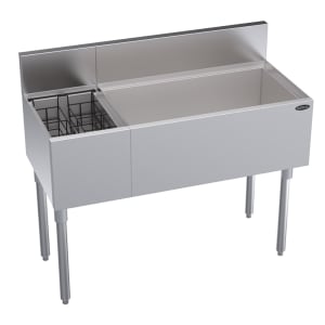 381-KR18M42R 42" Royal Series Cocktail Station w/ 92 lb Ice Bin, Stainless Steel