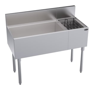 381-KR18M42L10 42" Royal Series Cocktail Station w/ 92 lb Ice Bin, Stainless Steel
