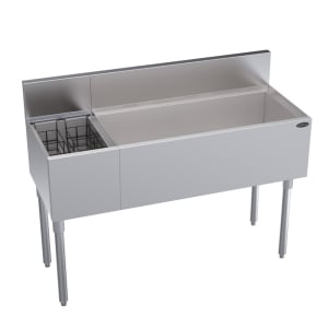 381-KR18M48R 48" Royal Series Cocktail Station w/ 110 lb Ice Bin, Stainless Steel