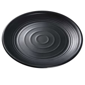 614-BP1006 6" Round Melamine Plate, Black