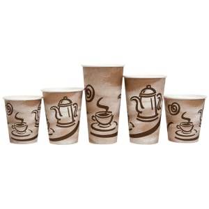 538-EHC10W 10 oz Disposable Hot Cup - Paper, White