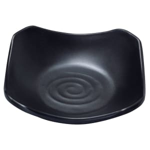614-BP0104 5 oz Square Melamine Dish, Black