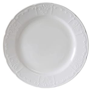 424-CHA060 6" Round Chicago Plate - China, Porcelain White