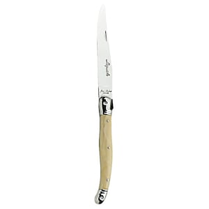 706-5394S079 9" Laguiole Horn Sharpened Steak Knife w/ Plastic Handle, Stainless