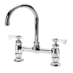 Krowne 15-801L Deck Mount Faucet - 6&quot; Gooseneck Spout, 8&quot; Centers