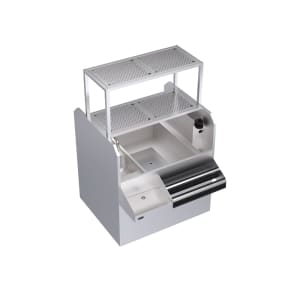 381-KRPT42RP10 42" Royal Series Cocktail Station w/ 135 lb Ice Bin, Stainless Steel