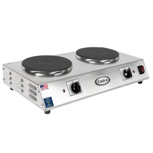 516-CDR2C 21 1/4" Electric Hot Plate w/ (2) Burners & Infinite Controls, 120v