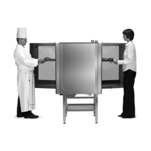 015-BCT101EPT2083 Half Size Pass Thru Combi Oven - Boiler Based, 208v/3ph