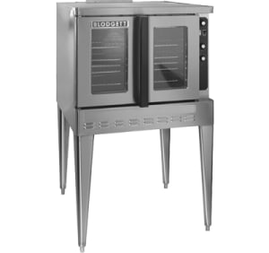 015-DFG200ANG Bakery Depth Single Full Size Natural Gas Convection Oven - 60,000 BTU