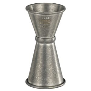 080-BAJ7CS Double Jigger - 1/2 & 3/4 oz, Stainless Steel, Crafted Steel Finish