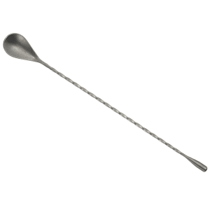 080-BABS12CS 12" Bar Spoon w/ Teardrop End, Crafted Steel Finish