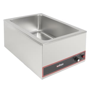 Winco FW-7R250 Countertop Food Warmer - Wet w/ (1) 7 qt Pan Well, 120v