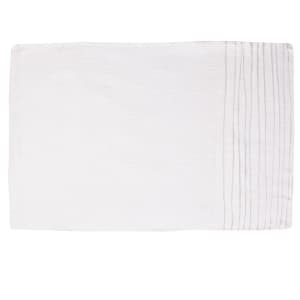 752-BMR21 White Ribbed Terry Cloth Bar Towel, 16" x 19"