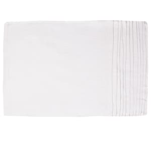 752-BMR White Ribbed Terry Cloth Bar Towel, 16" x 19"